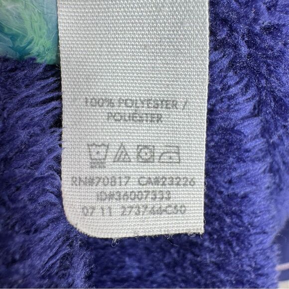 Victorias Secret Logo Ribbon Trim Fleece Bathrobe Robe Blue Small - Picture 11 of 12